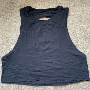 EUC Lululemon Cut Back Crop Tank